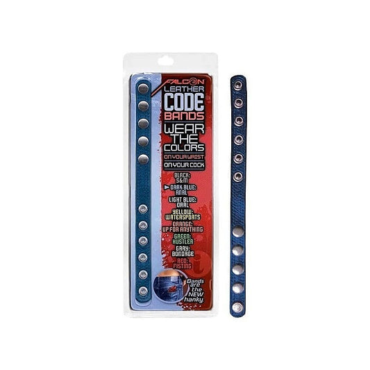 Falcon Leather Code Band Cock Ring - Cock Rings