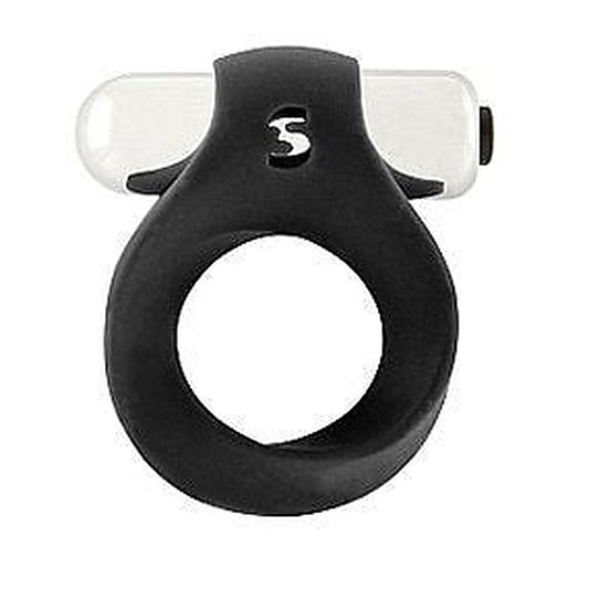 Shots Toys Vibrating Endless Cock Ring Black - Vibrating Cock Rings