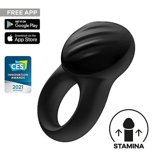 Satisfyer Signet Mobile App Control Vibrating Cock Ring - Vibrating Cock Rings