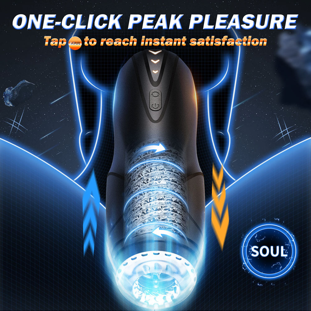 CyberSkin The Galaxy Voy Thrusting & Rotating Male Stroker Masturbators and Strokers