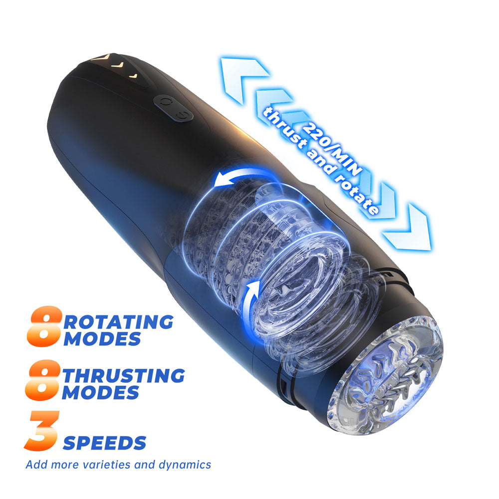 CyberSkin The Galaxy Voy Thrusting & Rotating Male Stroker Masturbators and Strokers
