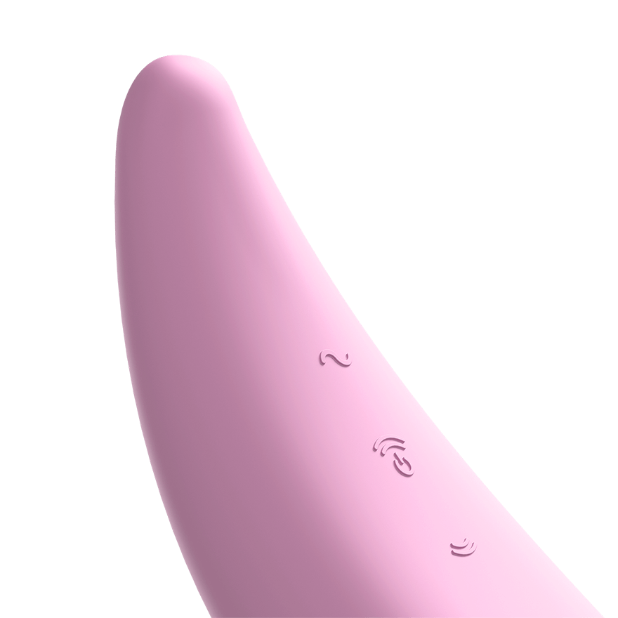 Satisfyer Curvy 3+ App Connected Air Pulse Clitoral Vibrator Clit Ticklers and Pulsators