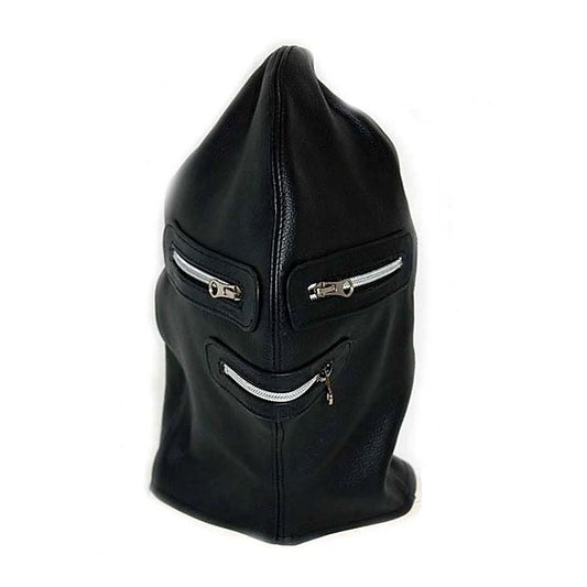 Zip It Leather BDSM Hood