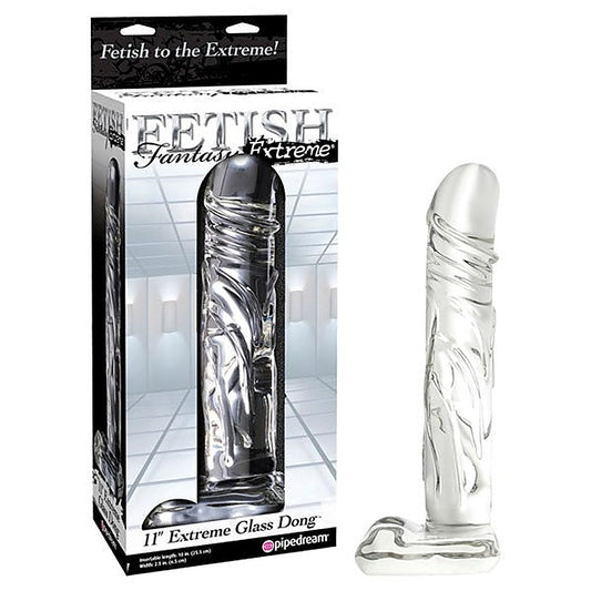 Fetish Fantasy Extreme 11 Inch Realistic Glass Dong - Realistic Dildos