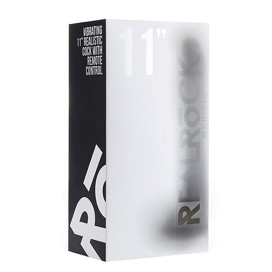 Real Rock Vibrating 11 Realistic Cock With Scrotum - Vibrating Dildos