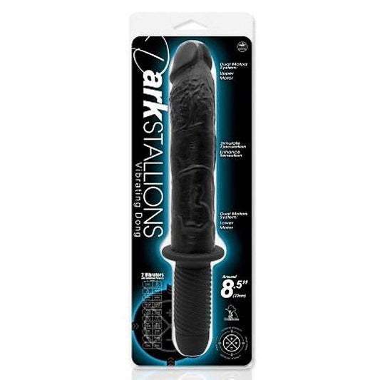 Electrifying Ecstasy - Dark Stallions 8.5 Vibrating Pleasure Toy - Clit Ticklers and Pulsators