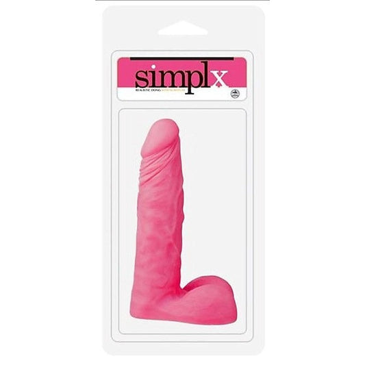 Simplx Realistic 8 inch Dong with Scrotum Pink