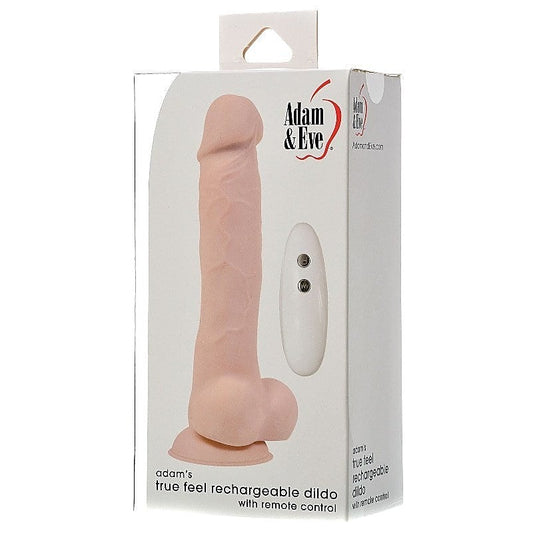 Adam's True Feel Rechargeable Dildo with Remote Control - Vibrating Dildos