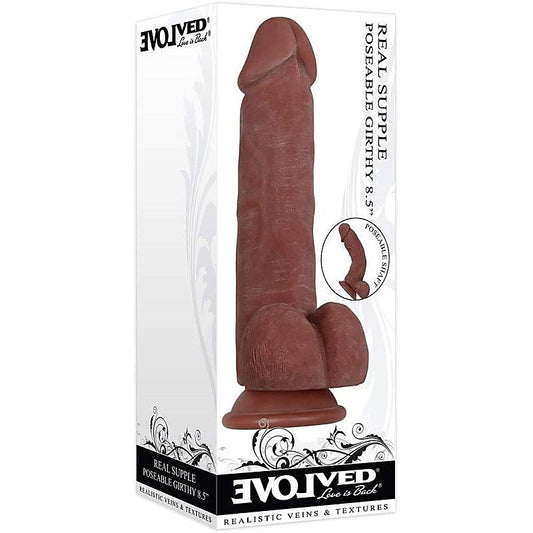 Real Supple Poseable Girthy 8.5 Inch by Evolved - G-Spot Vibrators