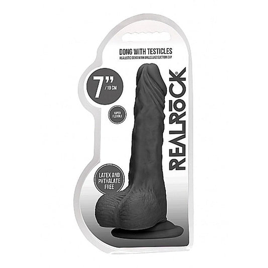 Realrock Skin Dong with Testicles 7 inch