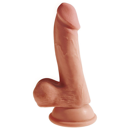 King Cock Plus 6.5 Inch Triple Density Cock with Balls Tan