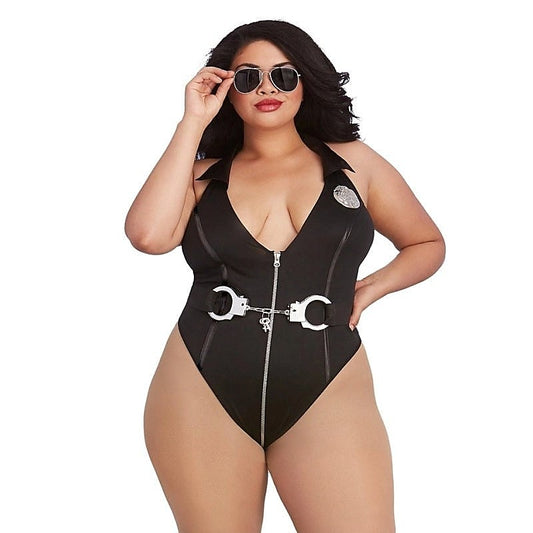 Seductive and Powerful Officer Naughty Queen Size Lingerie Costume