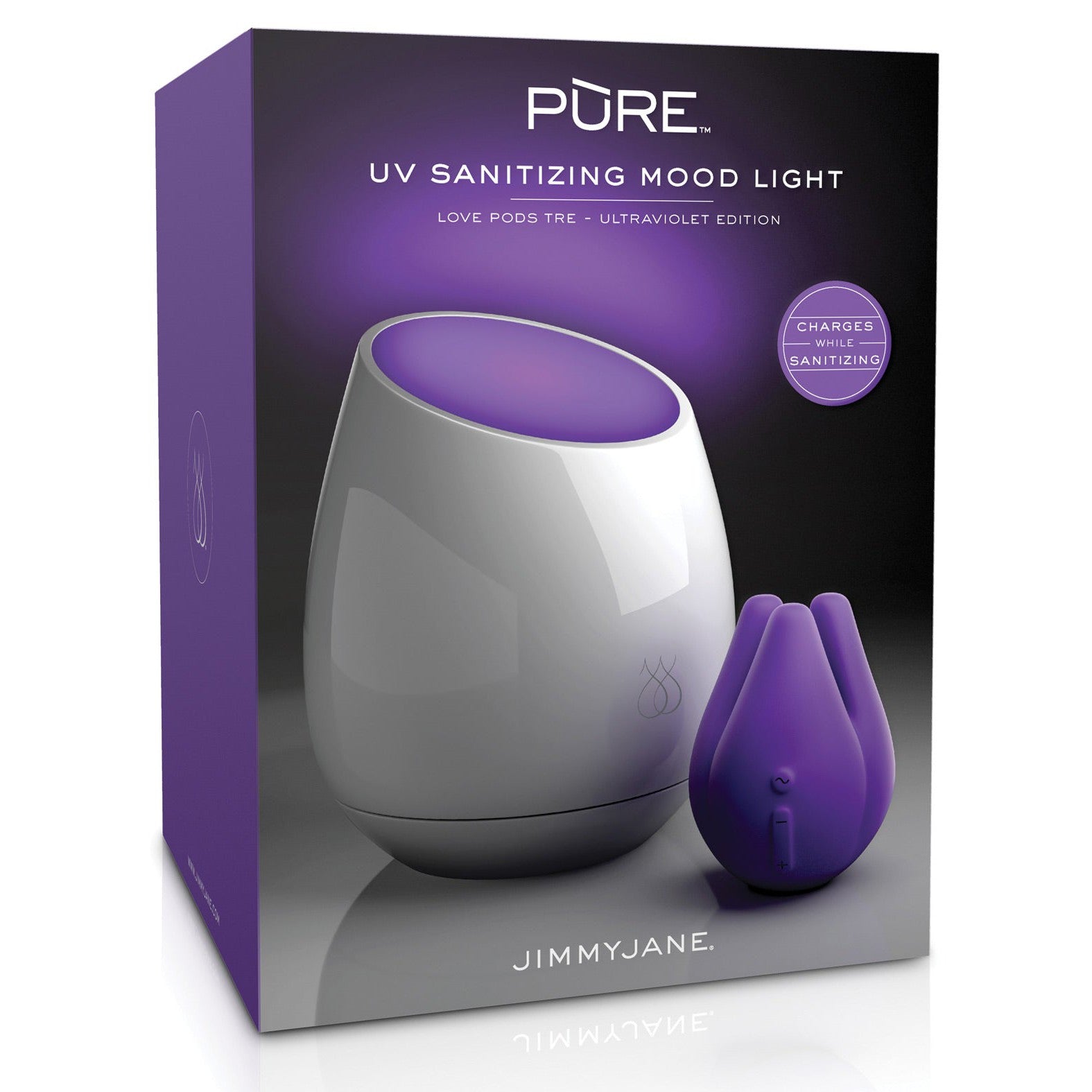 Jimmyjane Love Pods Tre Pure UV Sanitizing Mood Light Clit Ticklers and Pulsators