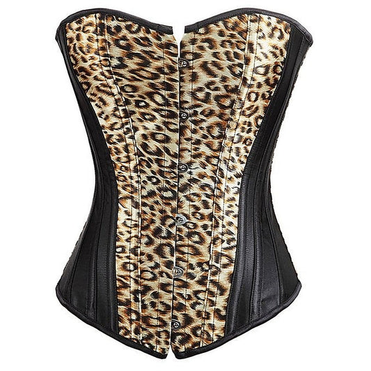 Leopard Slimming Corset & G-String