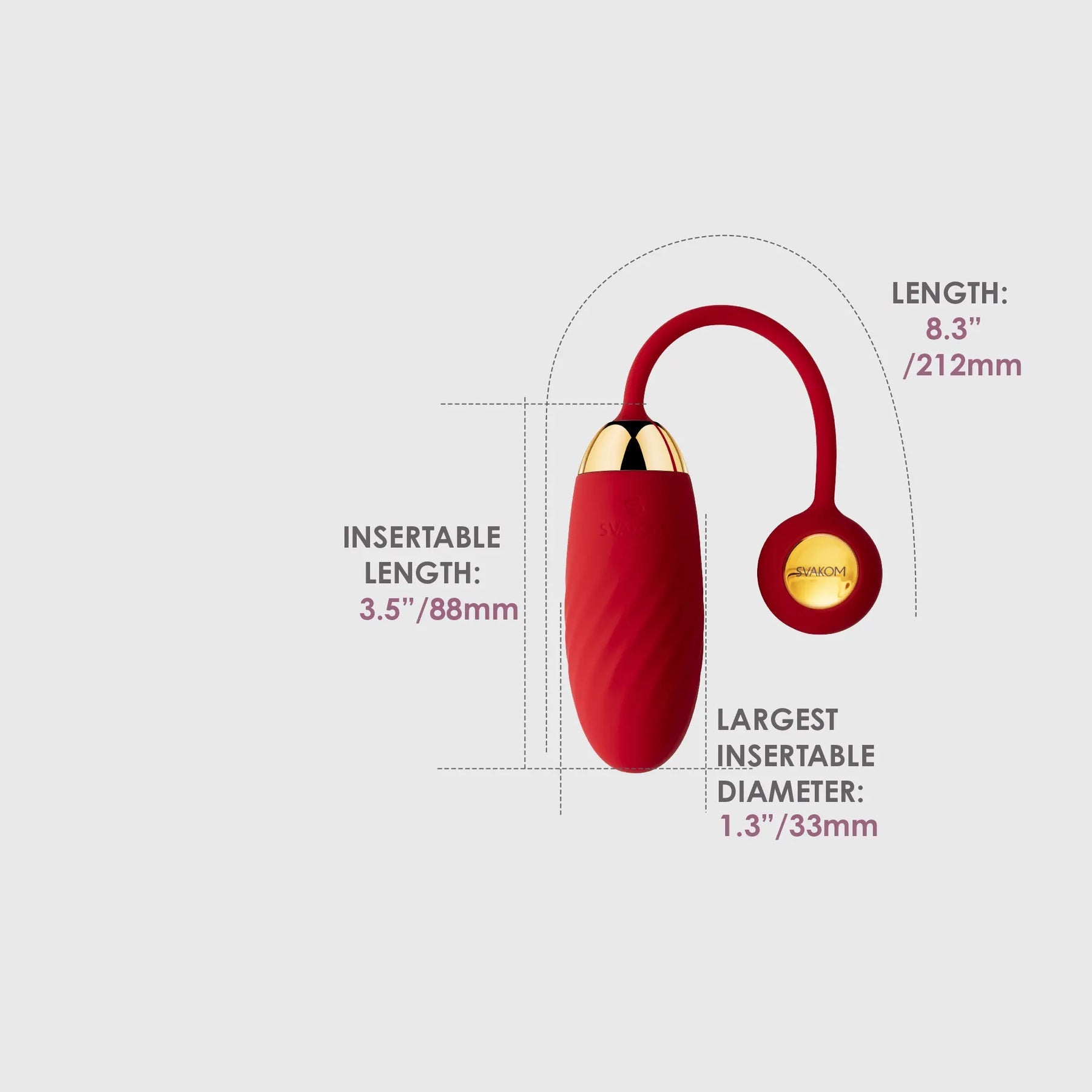 Svakom Ella Neo Interactive App Controlled Love Egg Massager Remote Control Vibrators