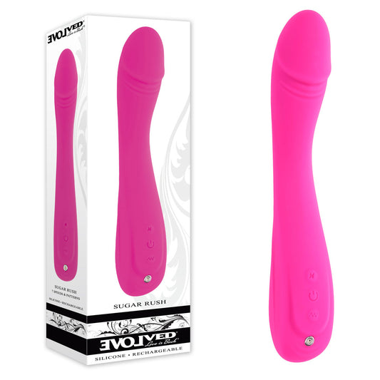 Evolved SUGAR RUSH USB Rechargeable G Spot Vibrator Pink - G-Spot Vibrators