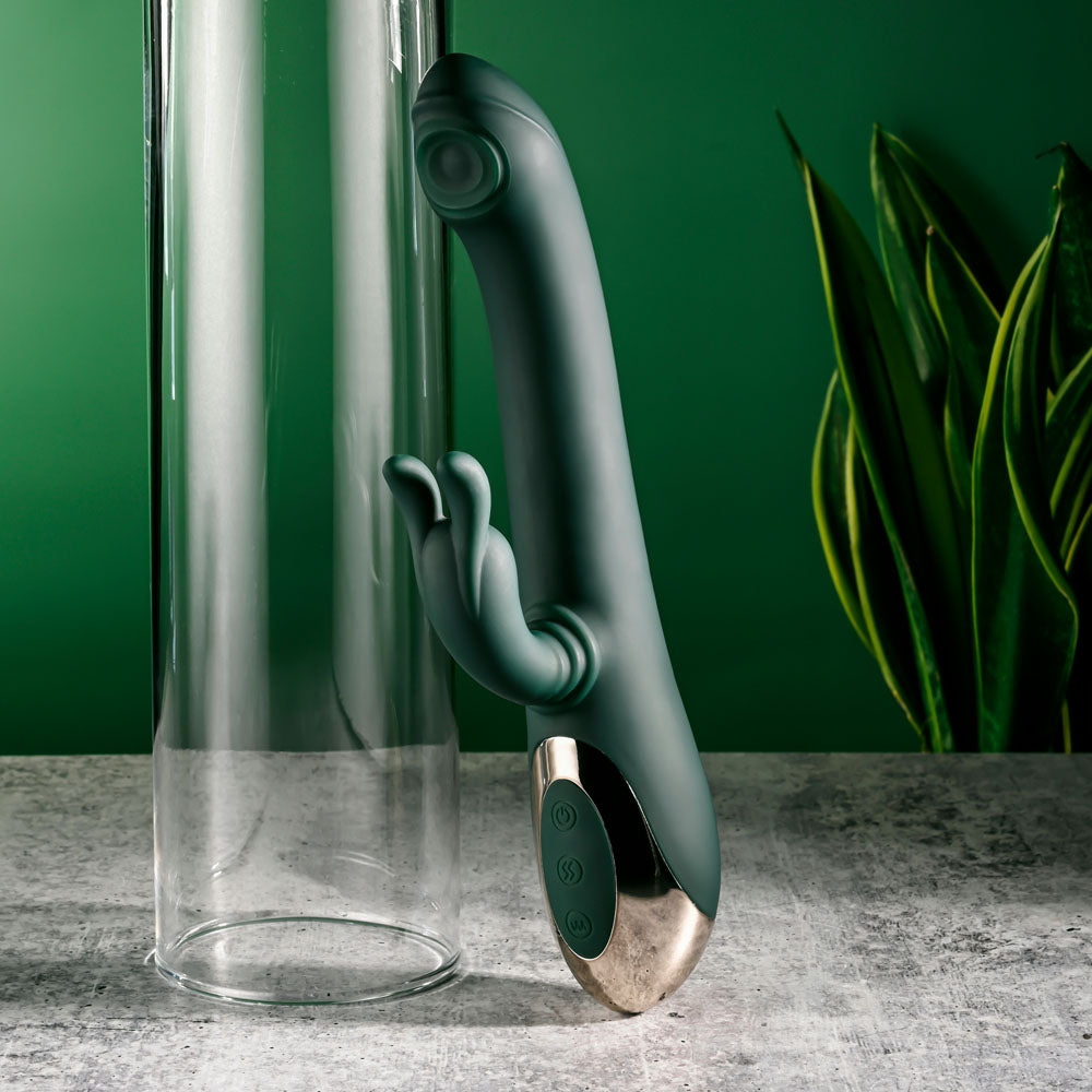 Evolved RABBIT TAP TAP Vibrating Rabbit Massager Green Rabbit Vibrators