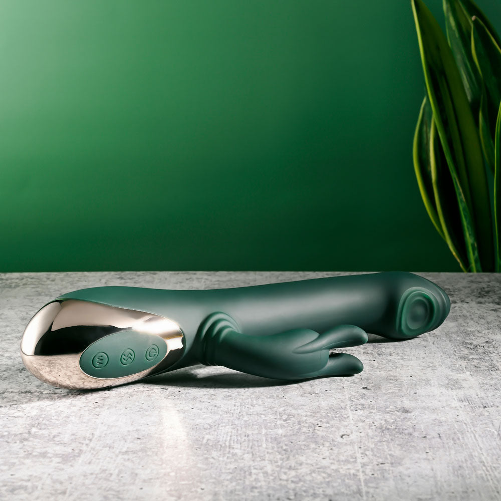 Evolved RABBIT TAP TAP Vibrating Rabbit Massager Green Rabbit Vibrators