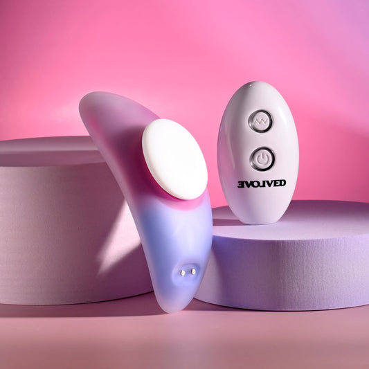 Evolved PARADISE Remote Control Panty Vibrator Pink/Purple {% if variant != 'Default Title' and variant != blank %} {% endif %} Remote Control Vibrators