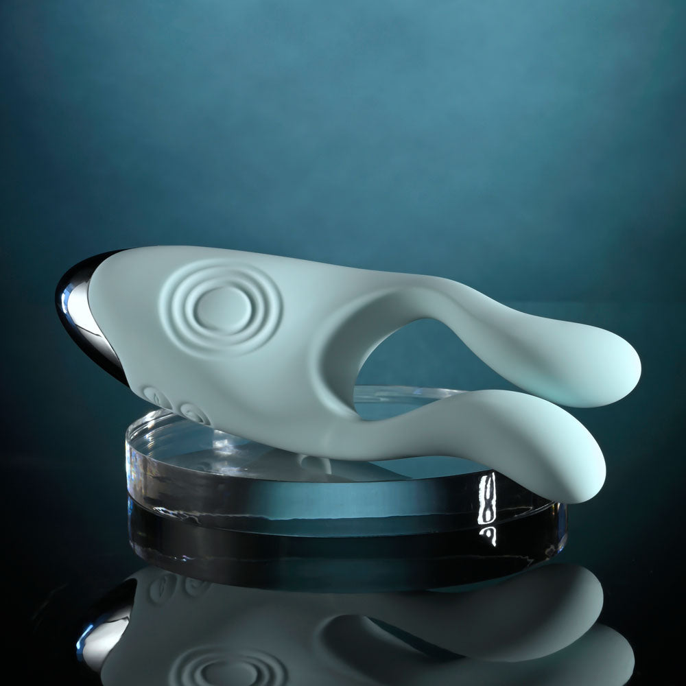 Evolved COUPLES THERAPY Rechargeable Couples Vibrator Teal Sex Toys For Couples