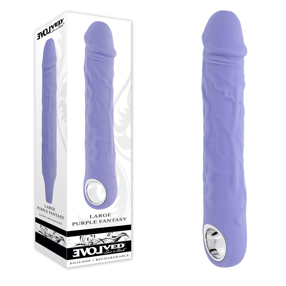 Evolved LARGE PURPLE FANTASY USB Rechargeable Vibrator G-Spot Vibrators