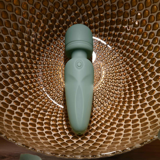 Evolved RUMBLE WAND USB Rechargeable Mini Massage Wand Green Body Wands