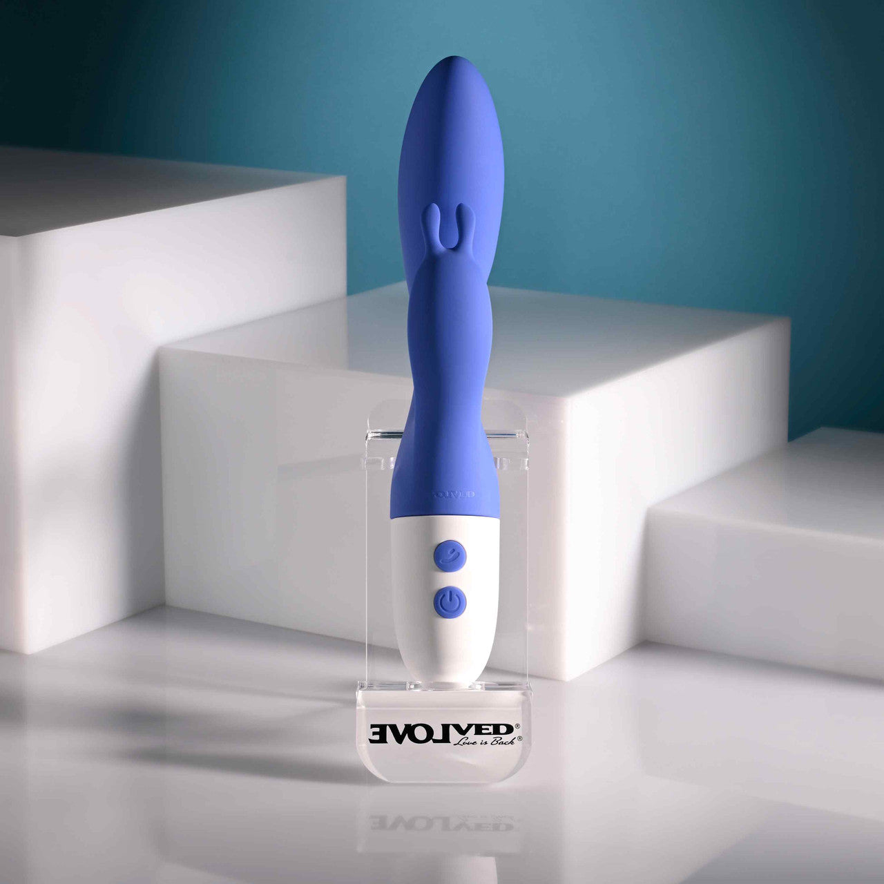 Evolved FUNNY BUNNY USB Rechargeable Rabbit Vibrator Blue Rabbit Vibrators