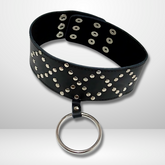 Submissive Allure - Wyred Slave Studded Posture Collar by BDStyle Collars and Leads