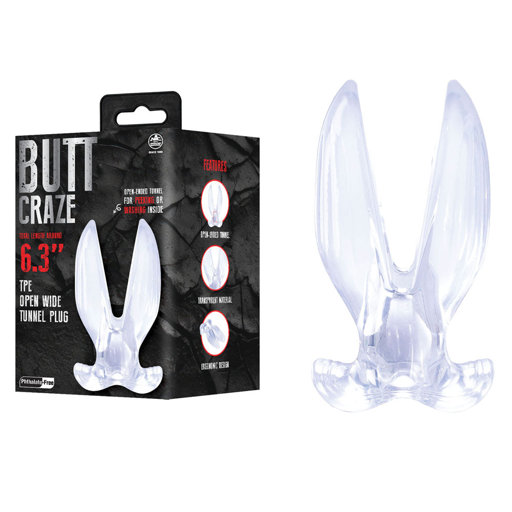 Nanma Corporation Butt Craze Gaping Butt Plug Clear Butt Plugs