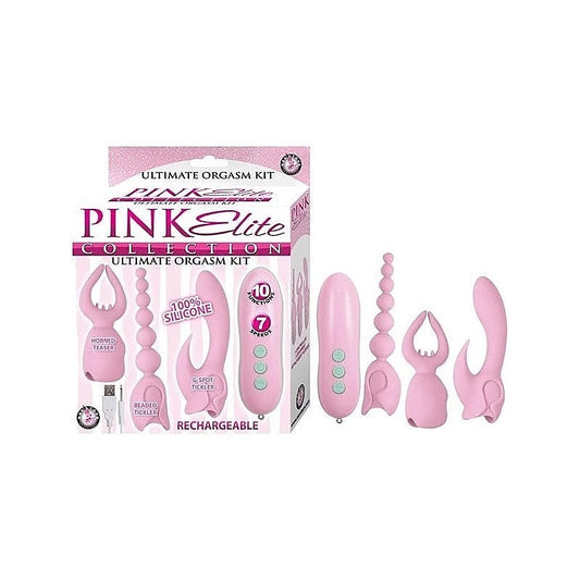 PINK ELITE - Versatile 3-in-1 Silicone Massage Orgasm Kit - Sex Kits