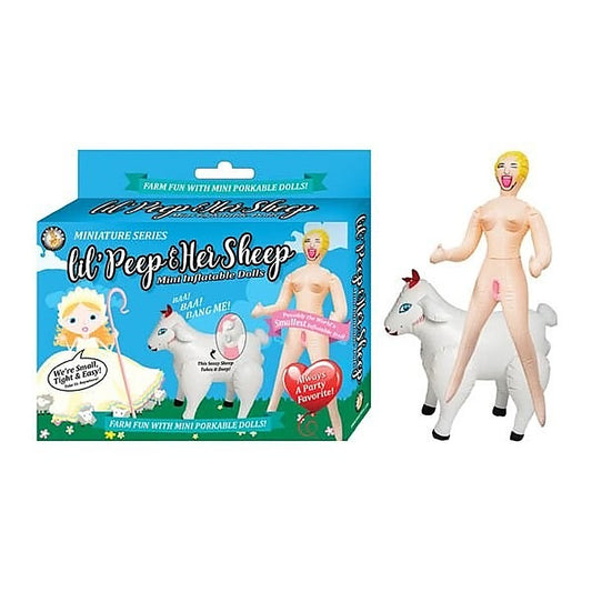 Lil' Peep and Her Sheep Blow Up Dolls - Portable Party Pals