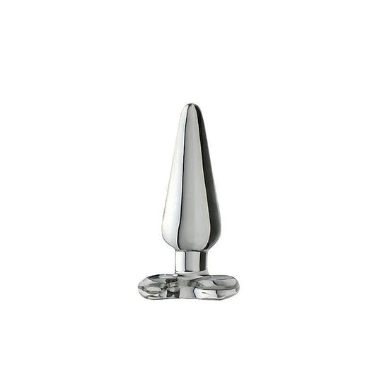 Spartacus Borosilicate Glass Spade Anal Plugs - Premium Pleasure