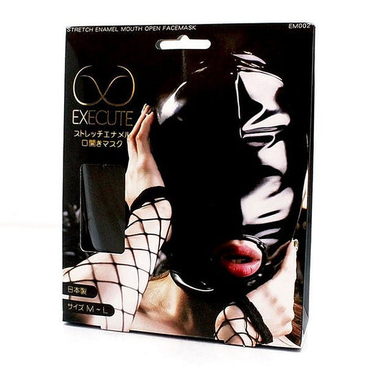 Enigmatic Allure - Japanese-Crafted PVC Mask for Fetish Exploration