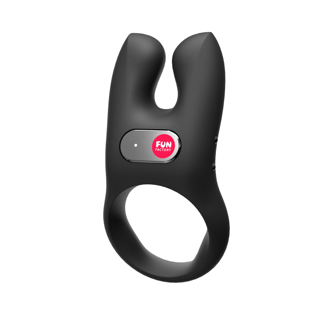 Fun Factory NOS USB Rechargeable Vibrating Cock Ring Black Vibrating Cock Rings