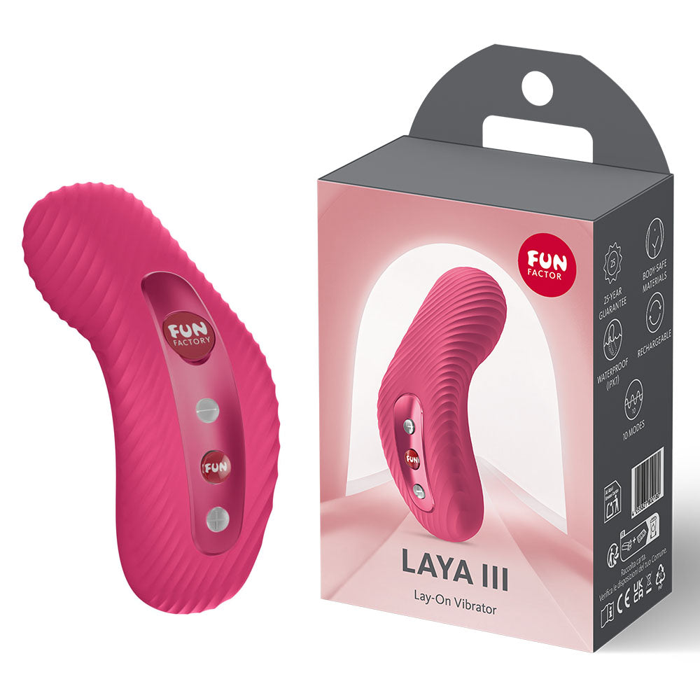 Fun Factory LAYA III Rechargeable Clitoral Stimulator - Clit Ticklers and Pulsators