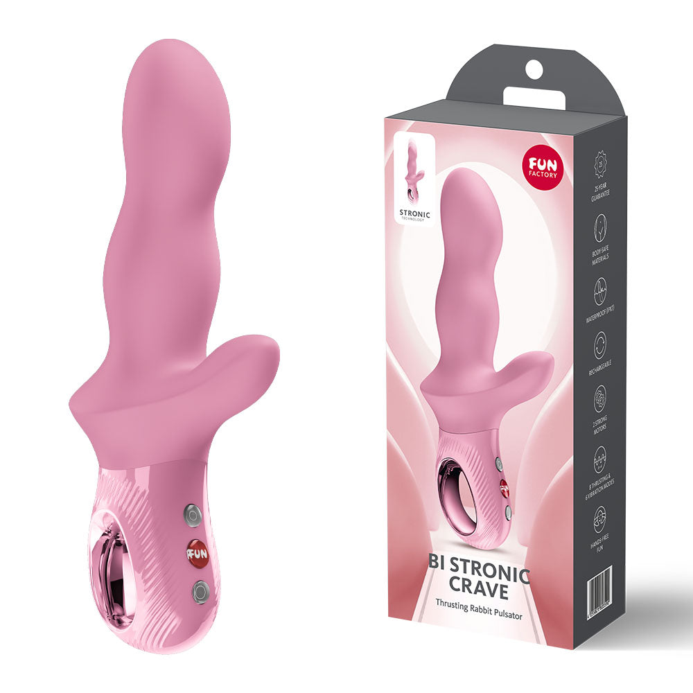 Fun Factory BI STRONIC CRAVE Thrusting Rabbit Massager Rabbit Vibrators