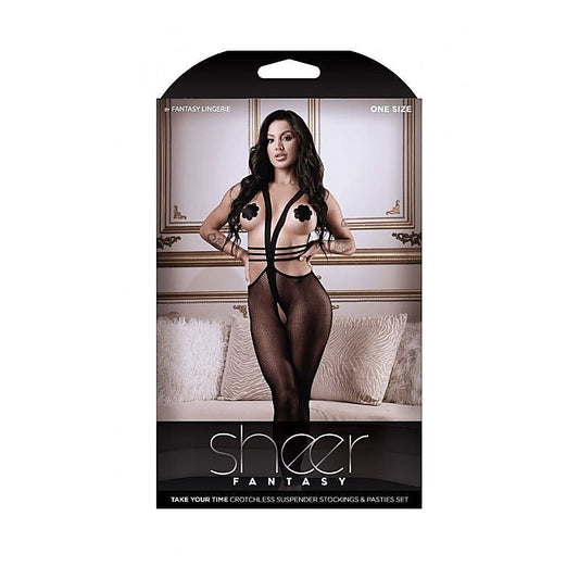 Sheer Fantasy Take Your Time Stockings - Indulge in Seductive Allure