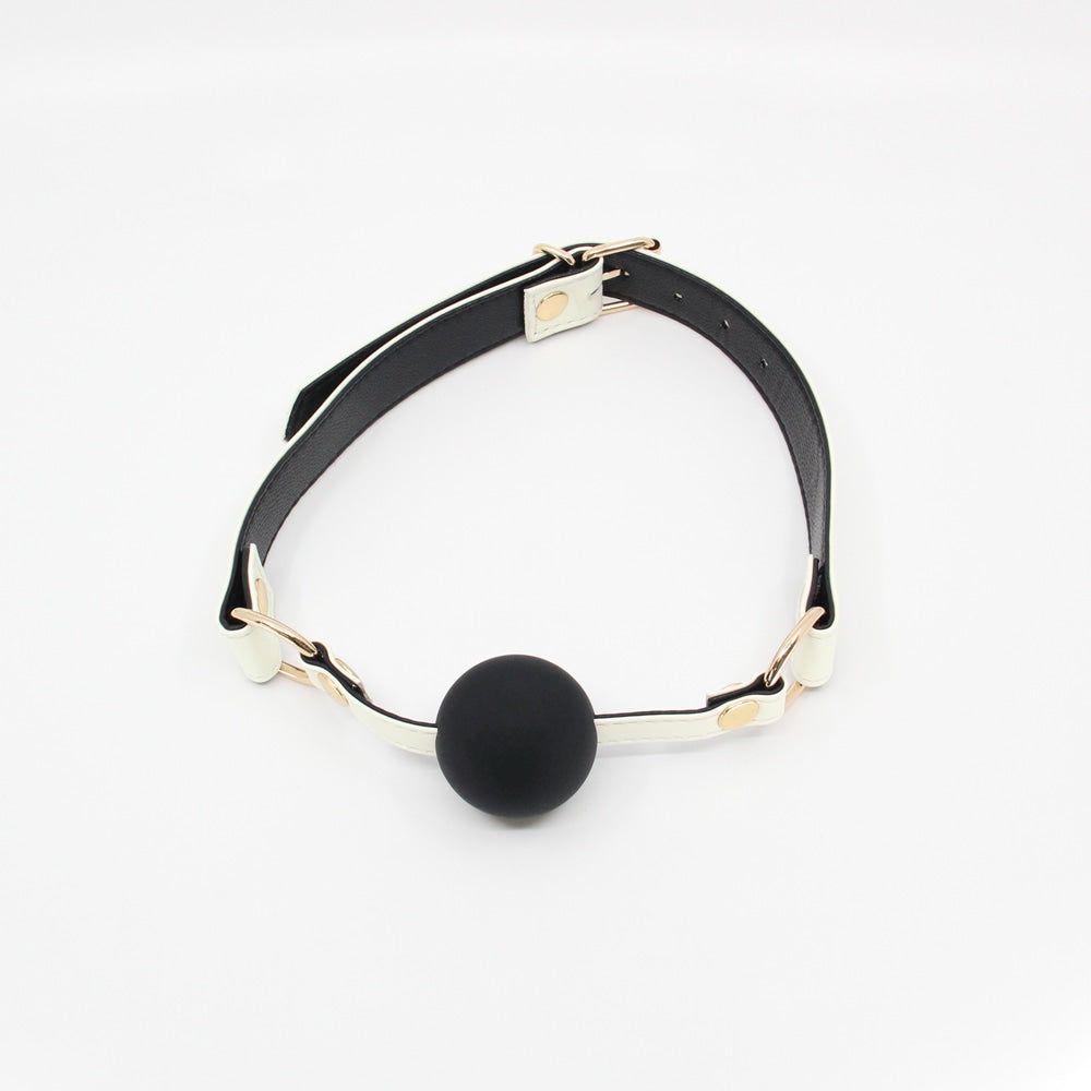 Love In Leather Glow in the Dark Gag With Ball Bondage Gags and Bits