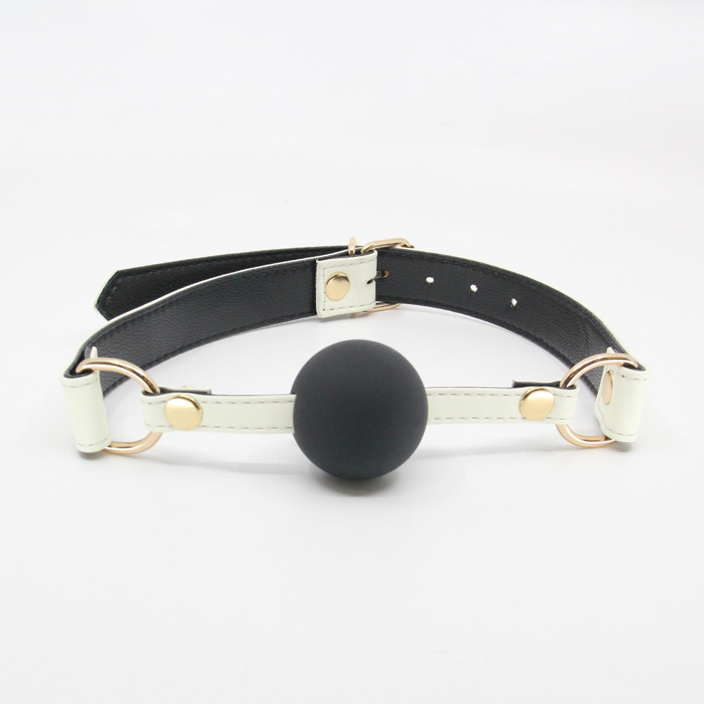 Love In Leather Glow in the Dark Gag With Ball Bondage Gags and Bits