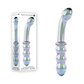 Gender X LUSTROUS GALAXY WAND Double Ended Glass Massager Blue/Violet Glass Sex Toys