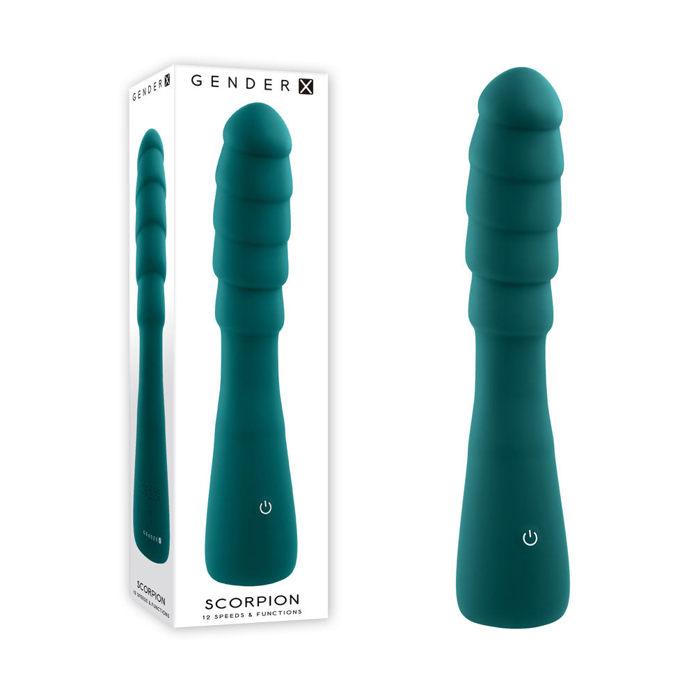Gender X SCORPION USB Rechargeable G Spot Vibrator Green G-Spot Vibrators