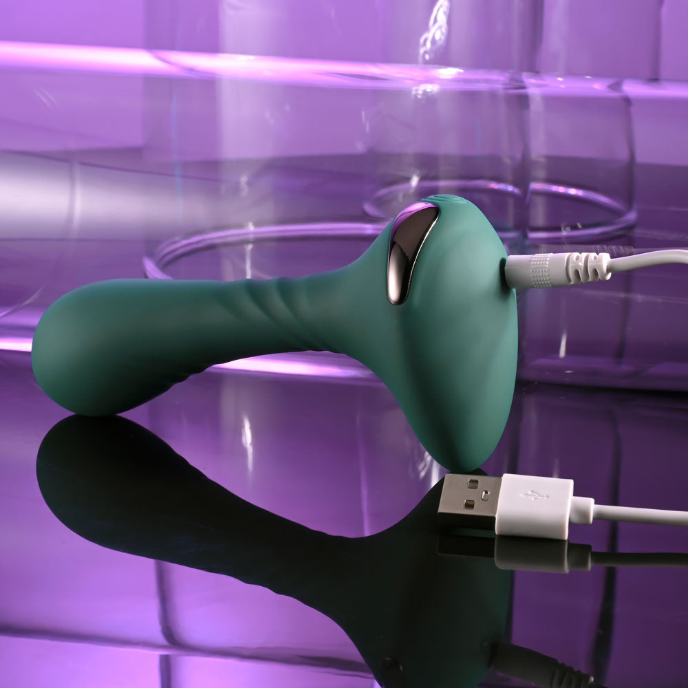 Gender X GOES ANYWHERE Rechargeable Anal Vibrator Green Anal Vibrators