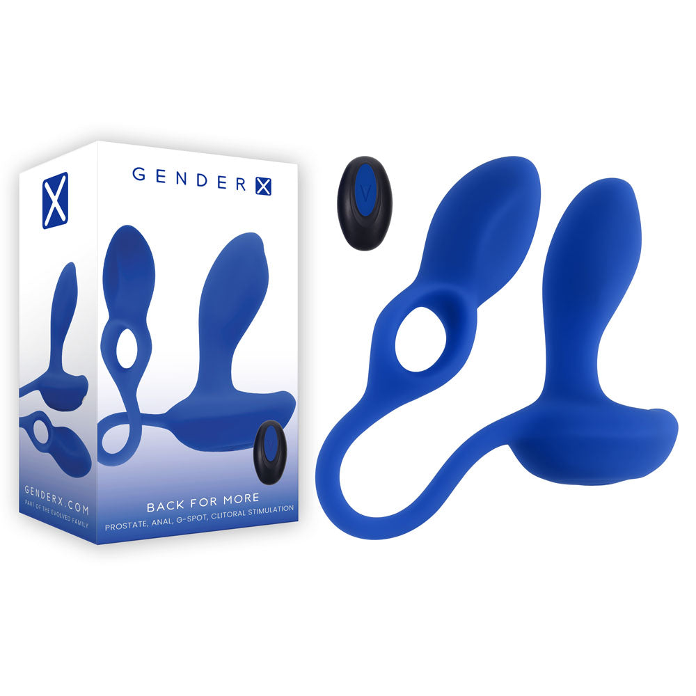 Gender X BACK FOR MORE Multi Use Unisex Dual Stimulator G-Spot Vibrators