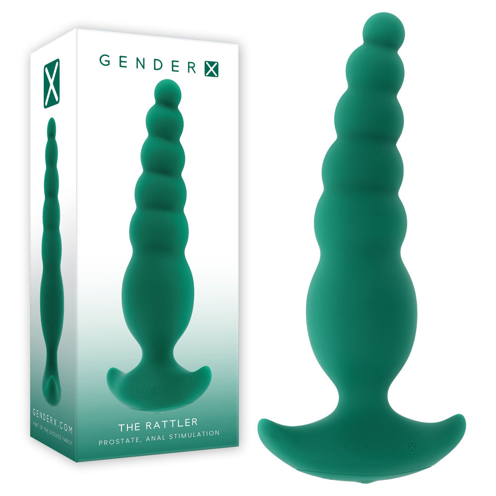 Gender X THE RATTLER Vibrating and Twirling Anal Plug Butt Plugs