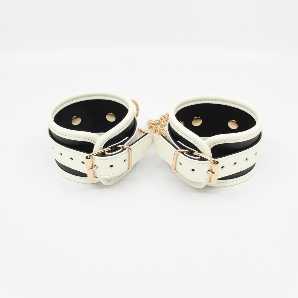 Love In Leather Glow In Dark Bondage Wrist Cuffs Cuffs And Restraints