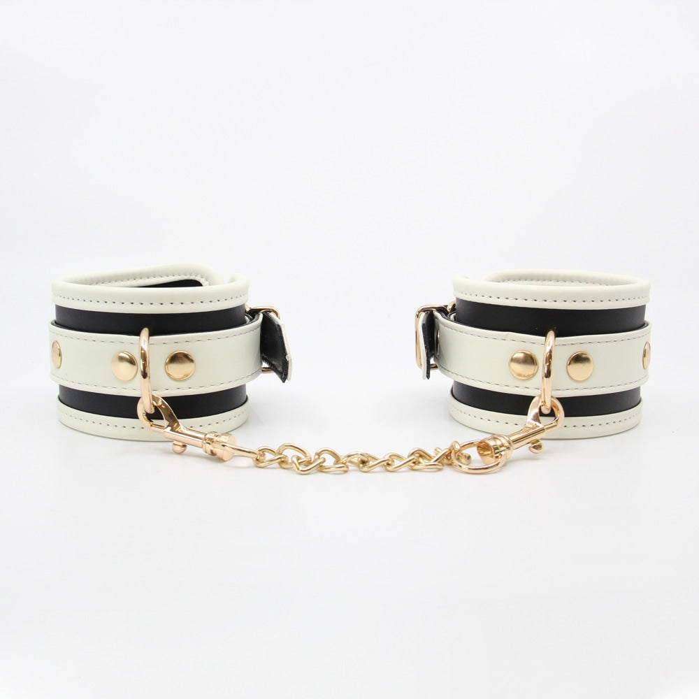 Love In Leather Glow In Dark Bondage Wrist Cuffs Default Title Cuffs And Restraints