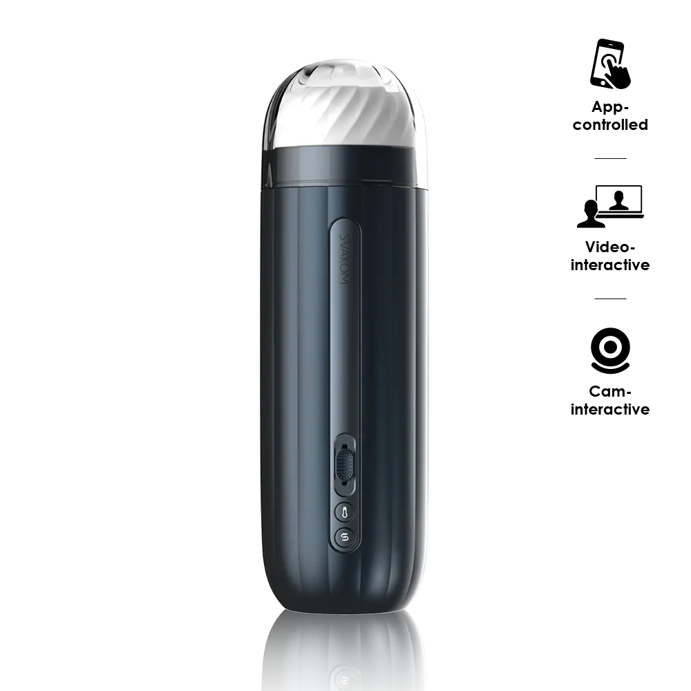 Svakom Hannes Neo Interactive Throbbing Mens Masturbator Luxury Sex Toys