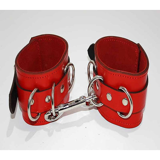 Luxurious Leather Ankle Restraints - Customizable Comfort - Cuffs and Restraints