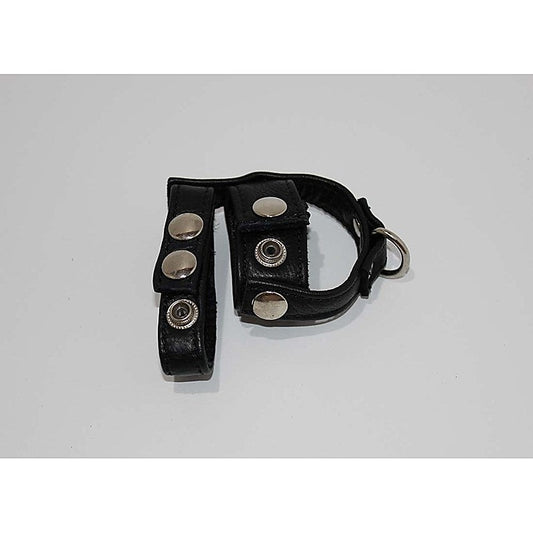 Ruperthuse Leather Cock Ring and Ball Harness