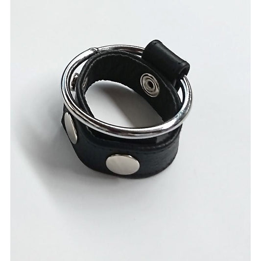 Sexy Dees Leather & Metal Cock Ring